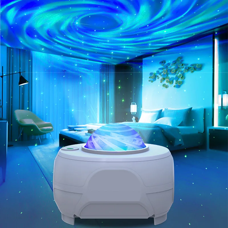 INXDOLHOM Arctic Led Moon Galaxy Night Light Bluetooth Music Laser Star Nebula Projection Bedroom Decoration Atmospher Projector