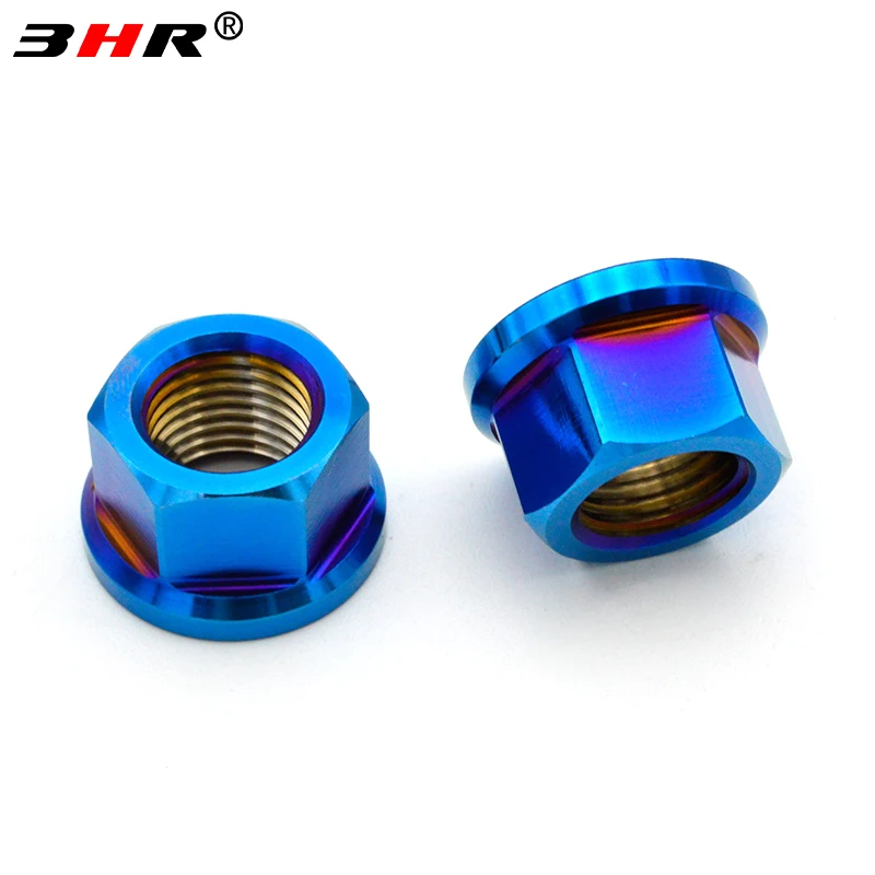 

HRMin Gr5 Титановая фланцевая гайка M5 M6 M8 M10 M12 Шестигранные фланцевые гайки для БПЛА, велосипеда, мотоцикла, гоночного автомобиля, 1 шт.