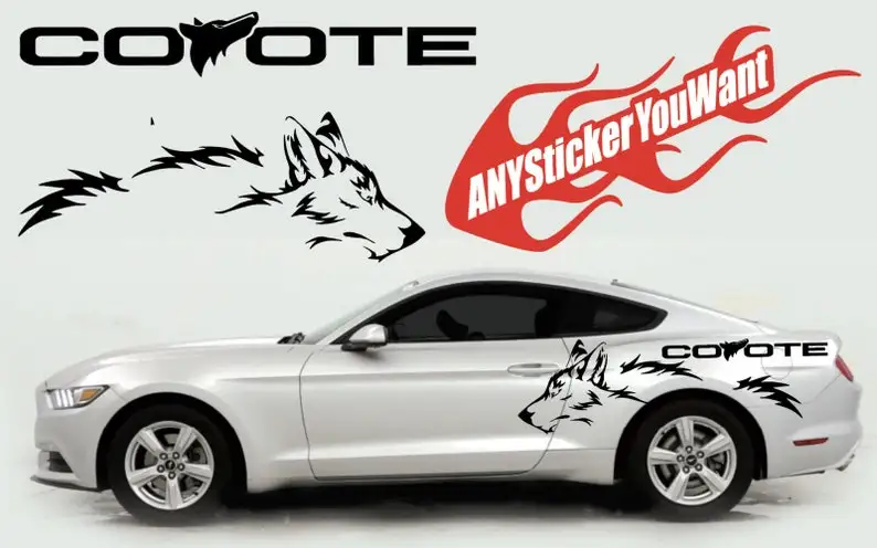 

Виниловая наклейка с изображением мустанга Койота для Ford Mustang