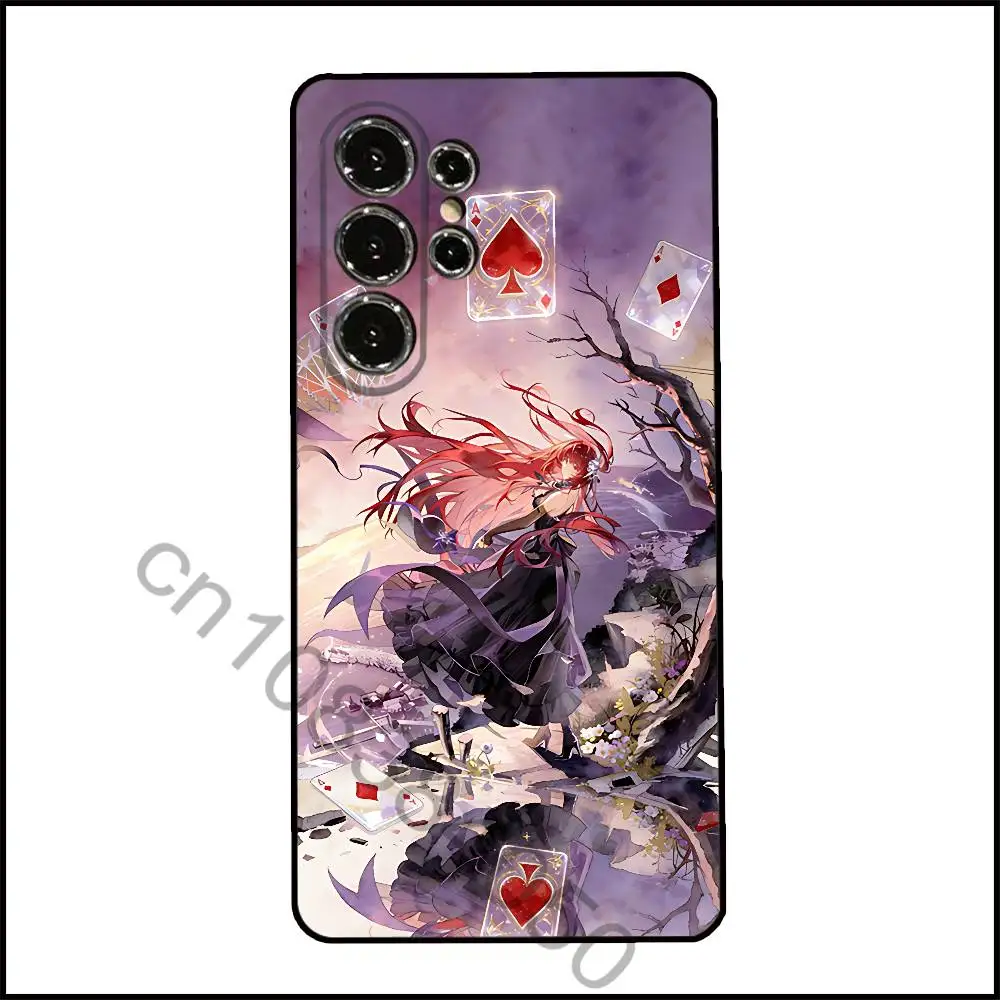 Фото Чехол для телефона Erii U-Uesugi для Samsung Galaxy A13,21s,22,31,32,52,53,71,80,A91, мягкий черный чехол №3