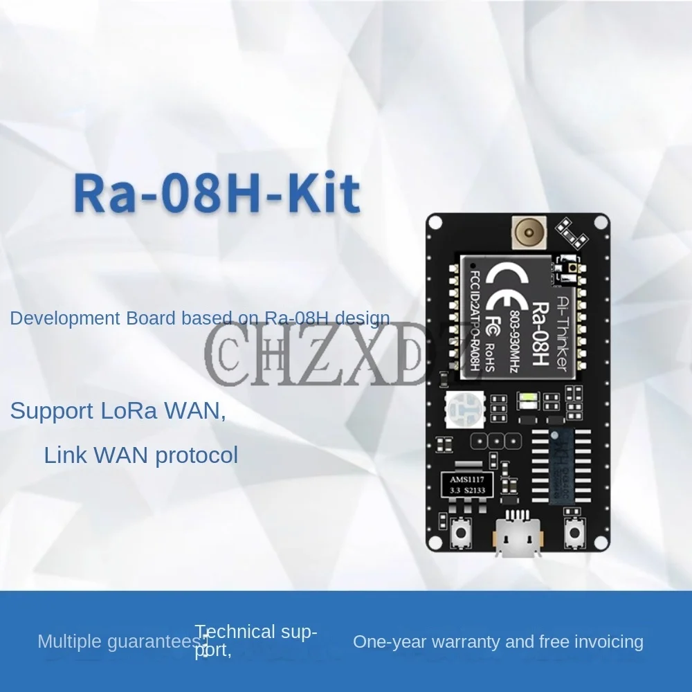 

100% Original LoRaWAN RF Module Ra-08H Development Board/built-in MCU/SMA Interface 915MHz Antenna