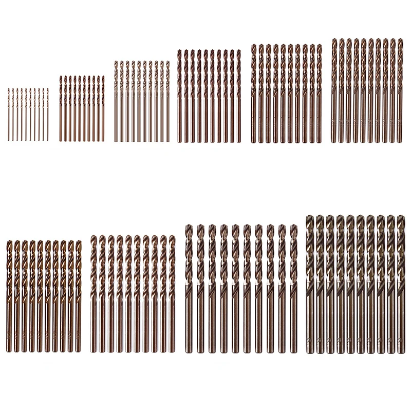 10 шт. 1 мм-5 мм высокоскоростная Стальная спиральная дрель ручное кобальтовое