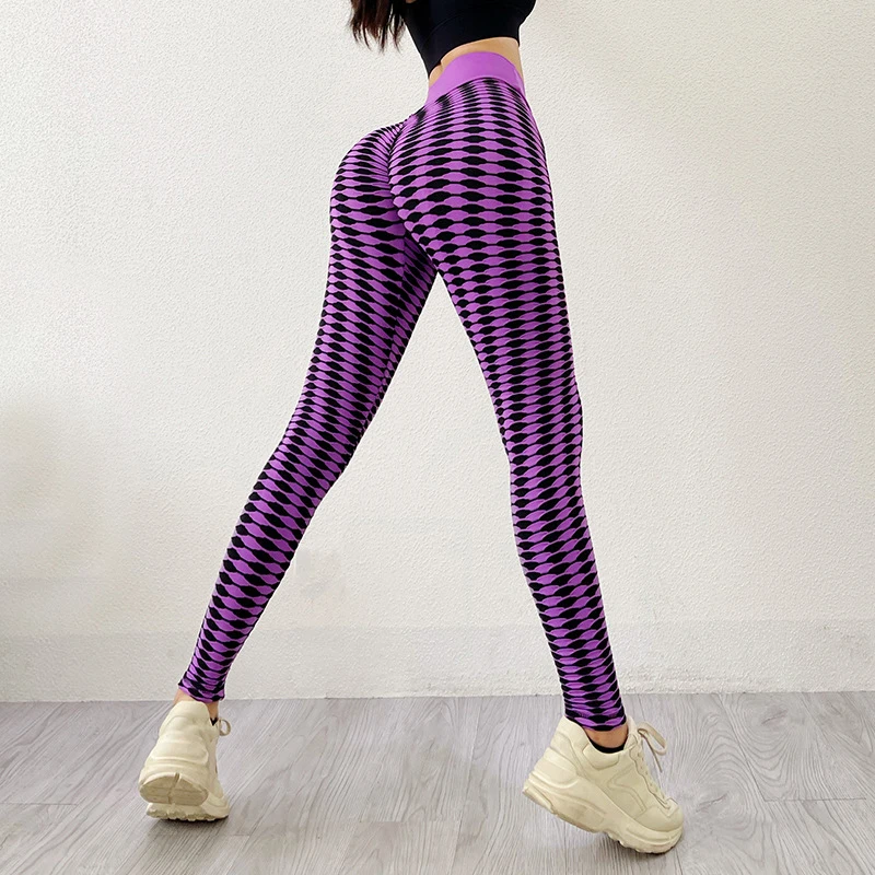 

Zebra Pattern Yoga Pants Women's Seamless Sexy Buttocks And Abdomen High Elasticity Leggings Gym Sports Sweat-Absorbent Leggings