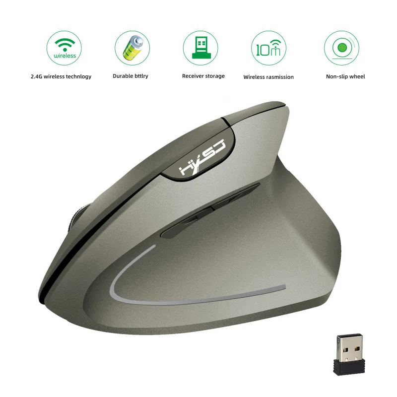 

Ergonomic Vertical Mouse 2.4G Wireless Right Left Hand Computer Gaming Mice 6D USB Optical Mouse Gamer Mause For Laptop PC 2022