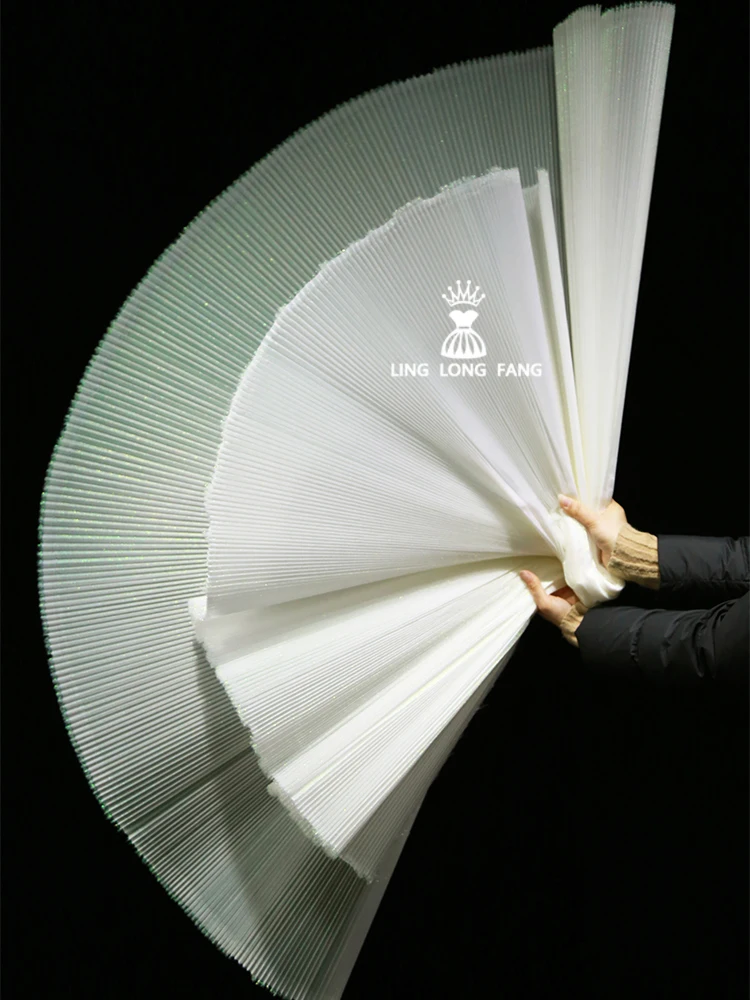 Складная Ткань жесткая плиссированная конструкция сценическое свадебное