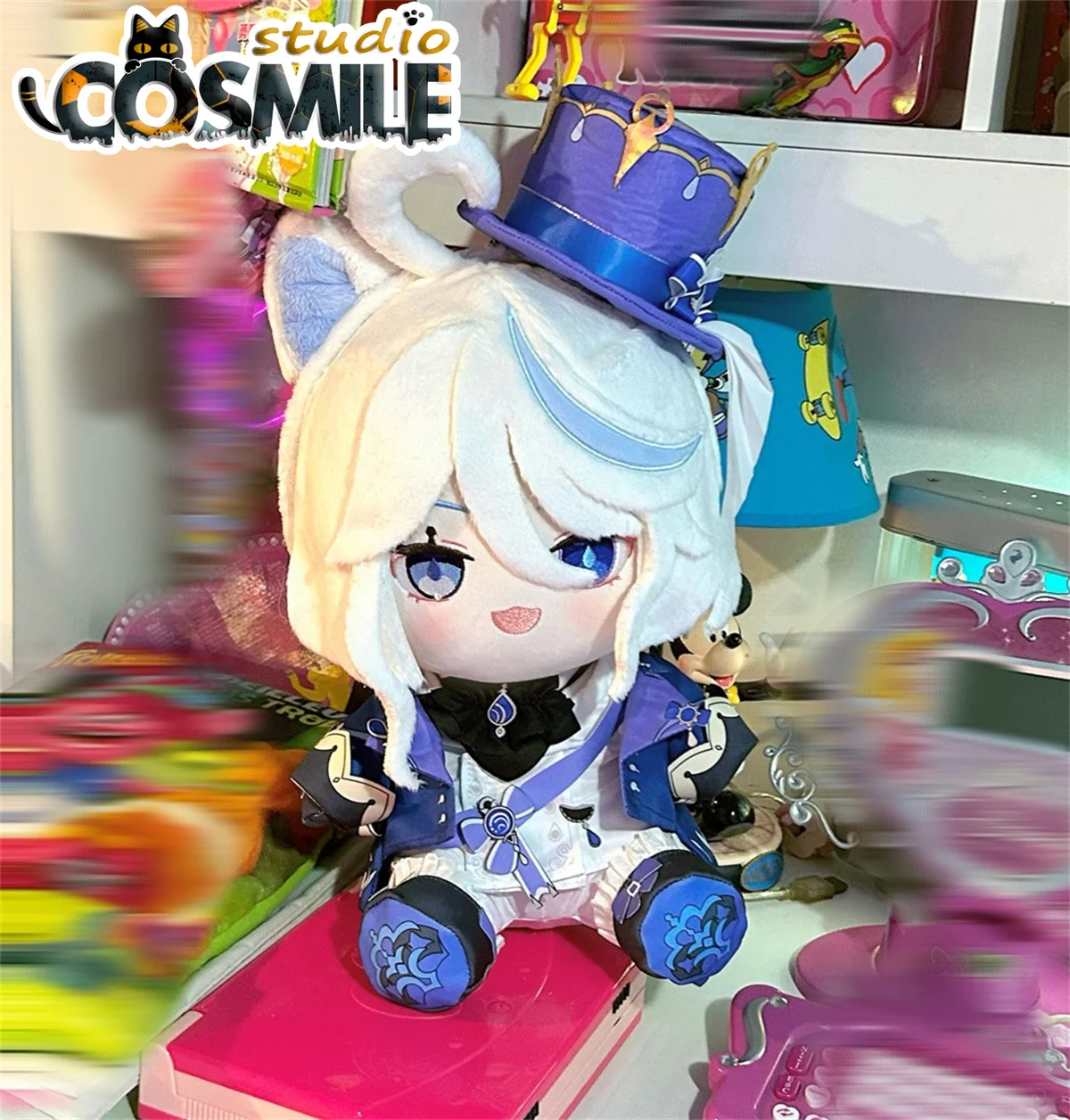 Игра Genshin Impact Furina saka فا속ía 건 Focalors &quot?カ Vielルス 포칼로스 Мягкая плюшевая игрушка 30 см