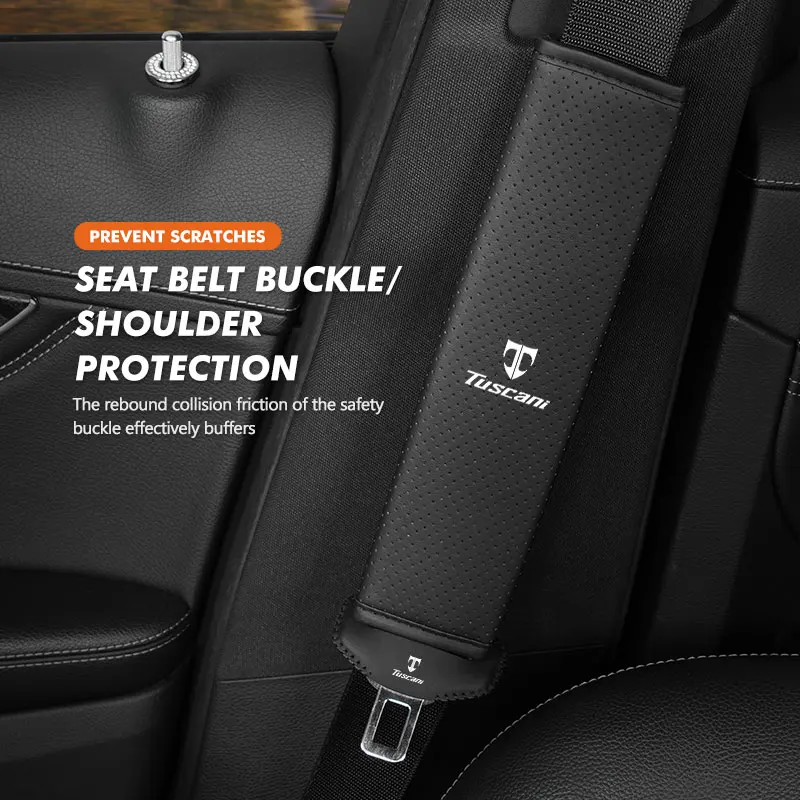Фото Универсальные защитные накладки на ремни безопасности для Hyundai TUSCANI Getz GRANDEUR NEXO PALISADE STAREX TIBURON №2