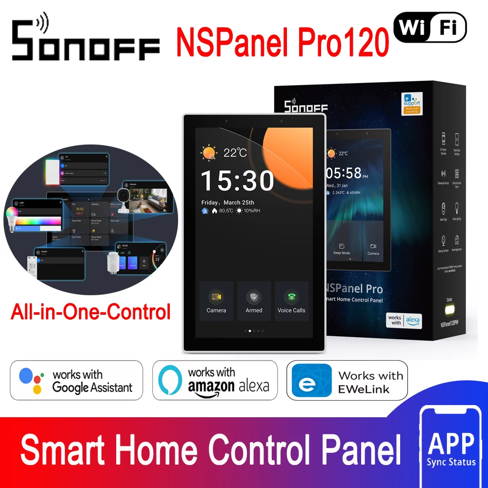 SONOFF NSPanel Pro 120 Тип Панель управления умным домом Smart Thermostst Энергопотребление DIY