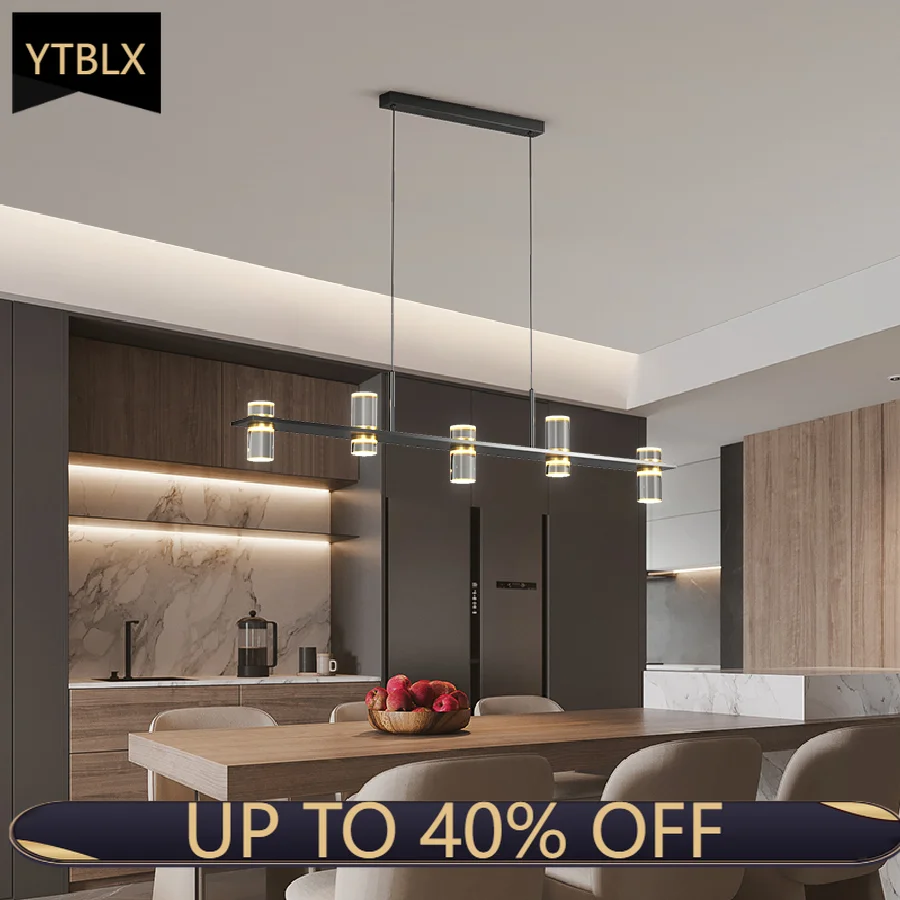 

Acrylic Crystal Modern Bar LED Pendant Lamp Dining Room Indoor Hanging Lamp Living Nordic Simple Bedroom Kitchen Spot Light