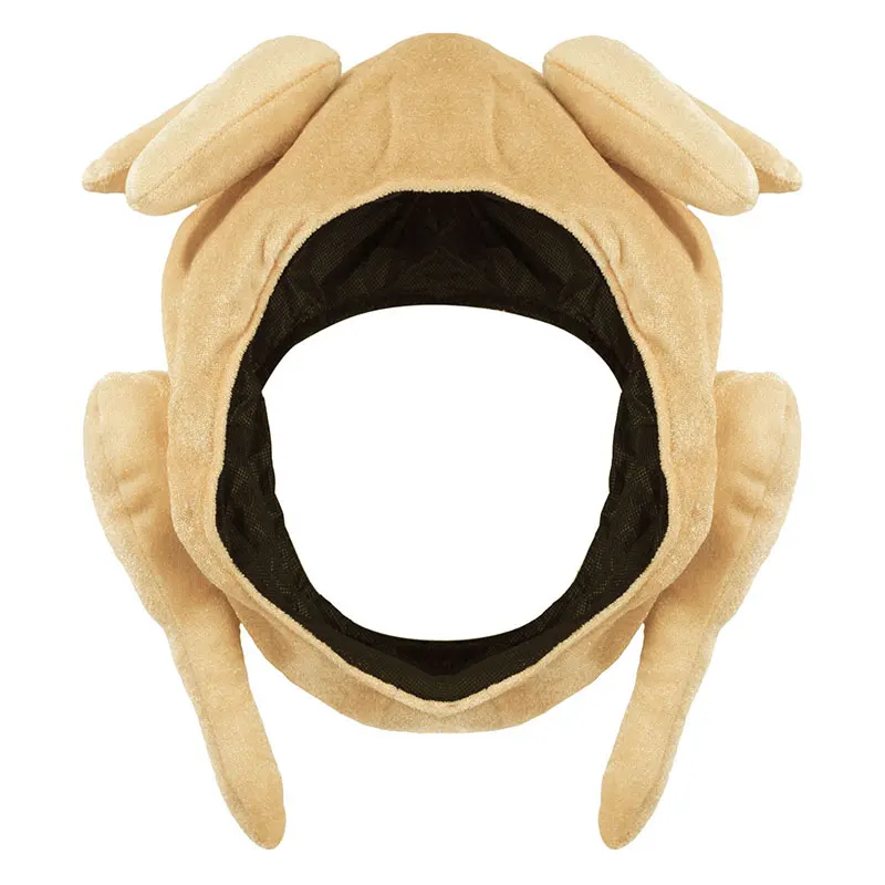 

Roasted Turkey Hats Plush Thanksgiving Turkey Hat for Halloween Thanksgiving Costume Decorations Party Christmas Dropshipping