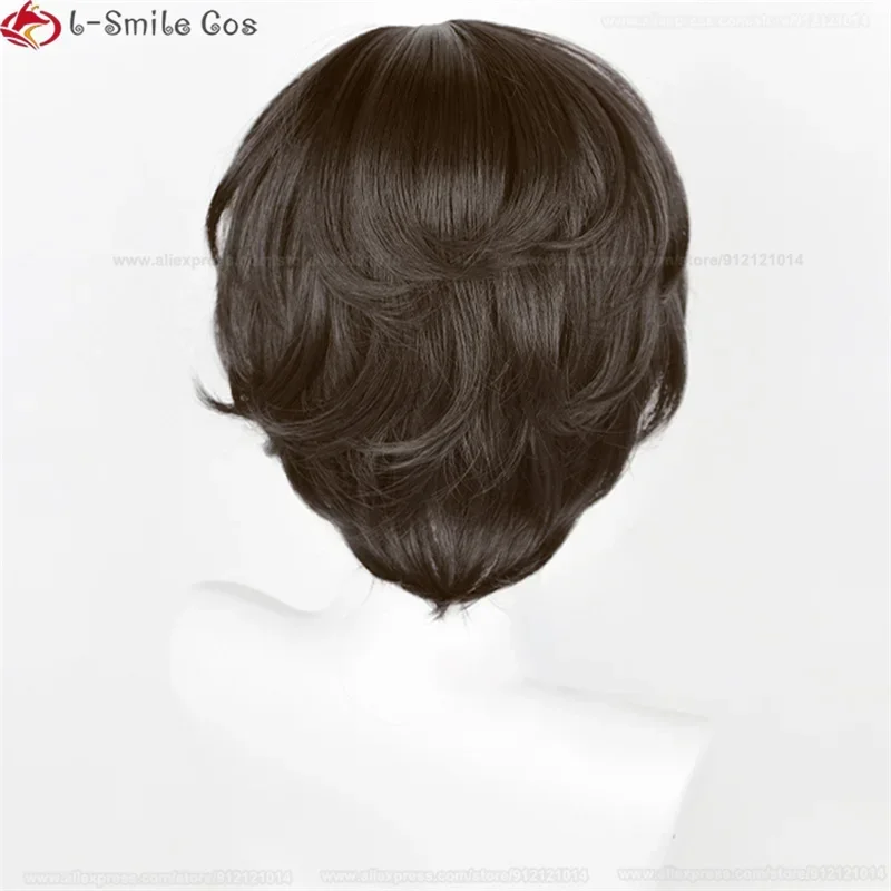 Высокое качество кожи головы 30 см коричневый Дазай Осаму косплей парик аниме