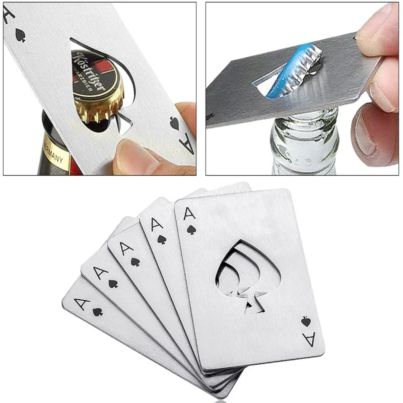 

Tool Pocket Opener Card Spade A Credit Wallet Multipurpose Edc Bottle Beer Gadget Multi Kit Multitool Poker Gear