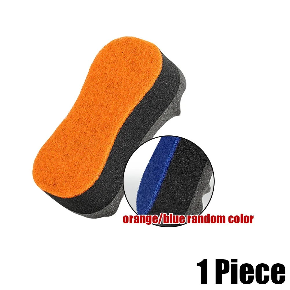 

1 шт., инструмент для мытья воском для детализации автомобиля, трехслойная губка для мытья, случайный цвет колес, губка для удаления пыли, аксессуары