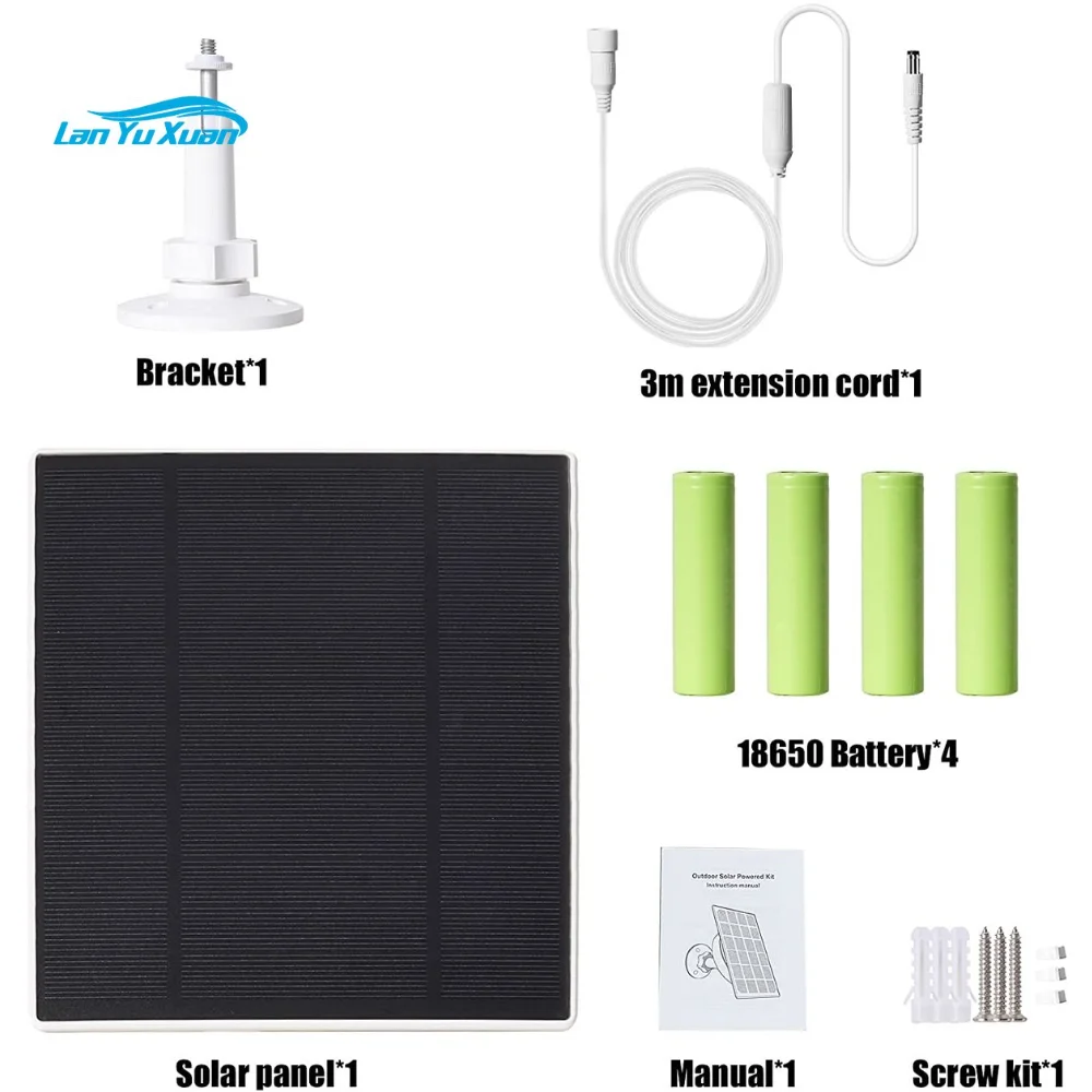 

5W Trail Camera Solar Panel 10400mAH, Solar Battery Charger Kit 6V 9V 12V, IP66 Waterproof Solar Panel for 4G Router Wifi Camera