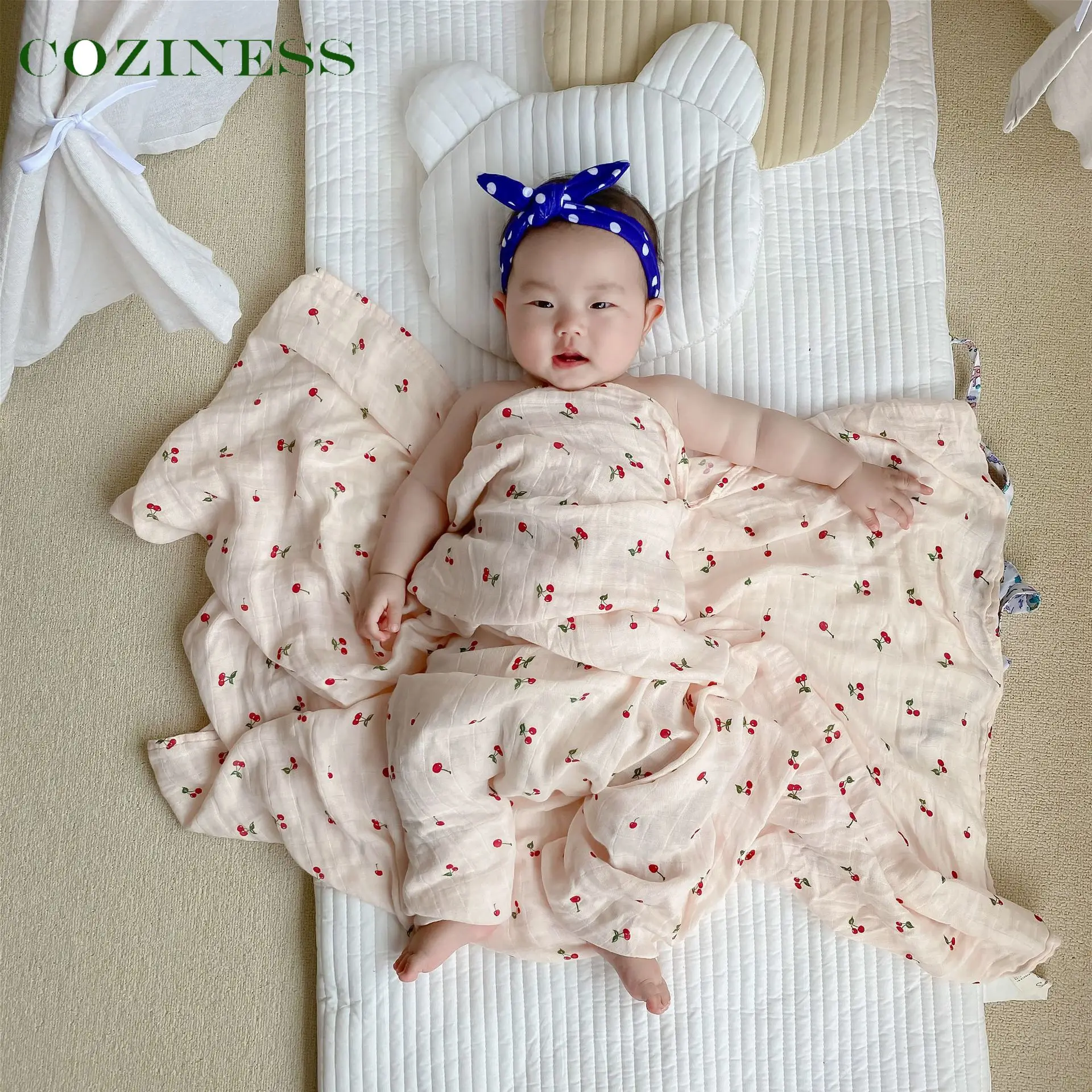 

Детское Двухслойное одеяло, удобные мягкие хлопковые одеяла, простые принты, многофункциональные банные полотенца, простыни, одеяла