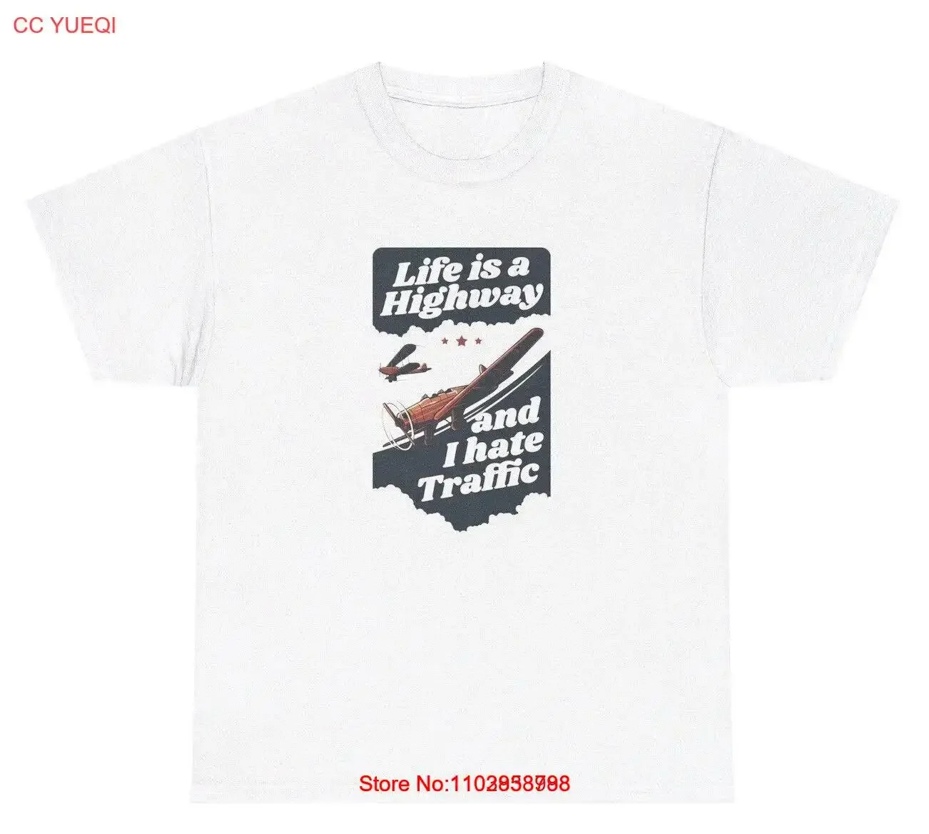 Футболка Life Is A Highway And I Hate Traffic NoEnName_Null хлопок