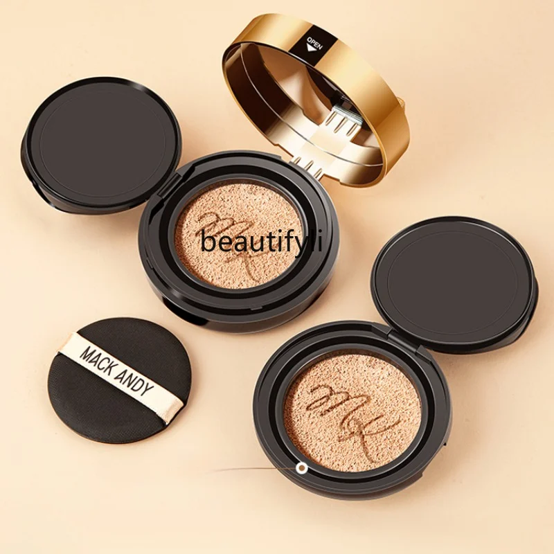 

zq Maco Andy Bow Cushion Bb Cream Women's Concealer and Moisturizer Long-Lasting Foundation Dry Oily Leather Air Cushion