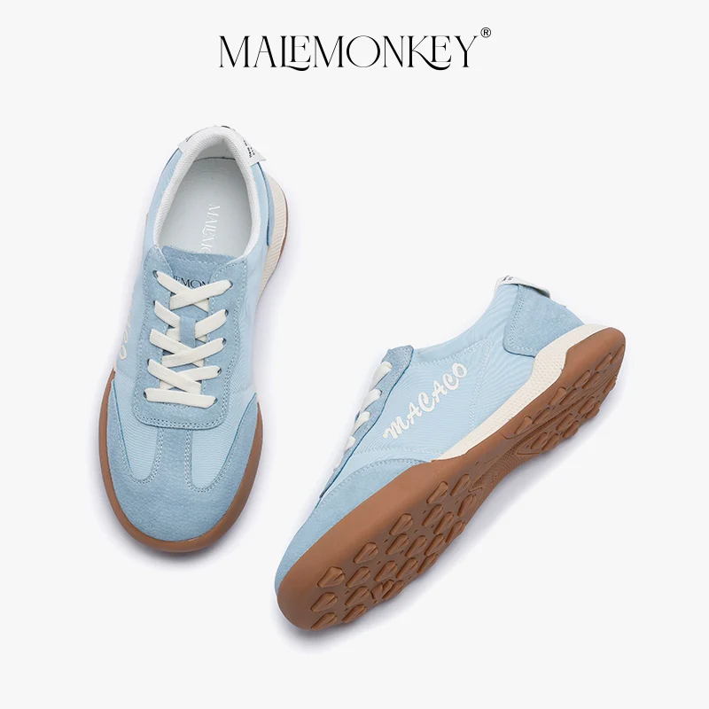 MALEMONEKY Casual Sport Shoes Women Trendy Sneakers 2023 Summer Non-slip Breathable Ladies New Trainers Thick Sole Handmade