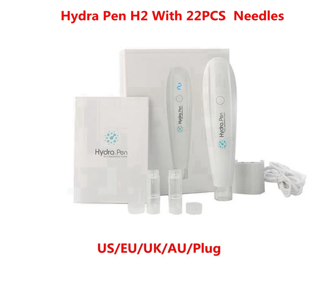 

Wireless Hydra Pen H2 With 22PCS Free Needles Facial Stem Cell Therapy Professional Microneedling Pen Mesotherapy Derma Stamp