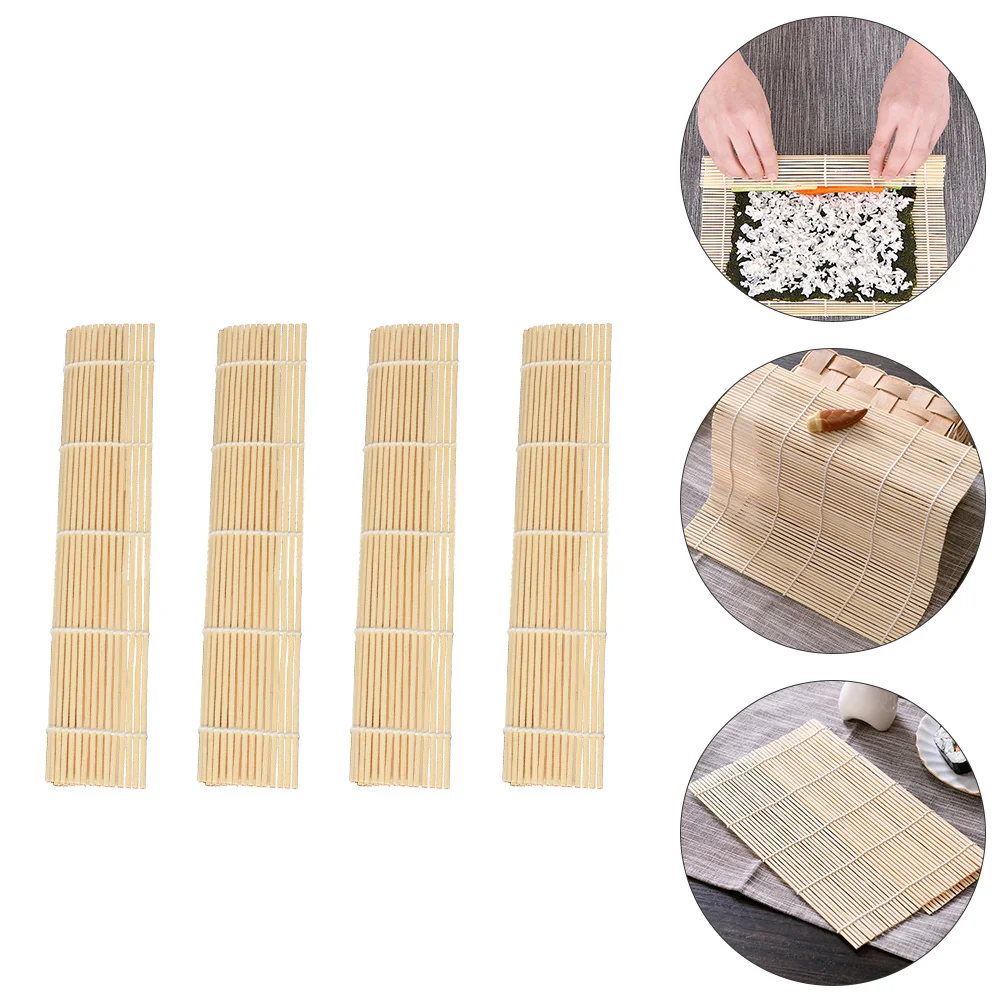 

6Pcs Sushi Rolling Mats Home Restaurant Gadget Sushi Making Tool Sushi Roller