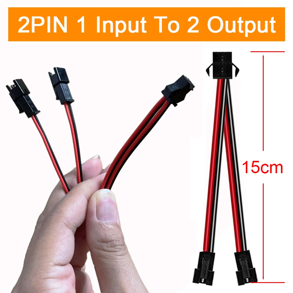 

Женский разветвитель, 2-контактный, 3-контактный, 4-контактный, 5-контактный, 6-контактный, JST SM 1, женский, 2-контактный, 15-сантиметровый проводной кабель для WS2812, WS2815, SK6812, RGB-лента