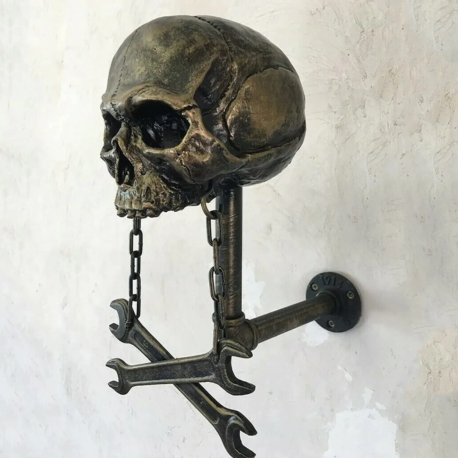 Подставка для шлема с черепом держатель шляпы мотоциклетный настенный кронштейн