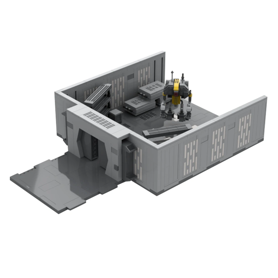 

Authorized MOC-96789 919pcs Building Blocks MOC Sci-Fi Space Wars Modular Cargo Bay Model - Licensed Designed By Brick_boss_pdf