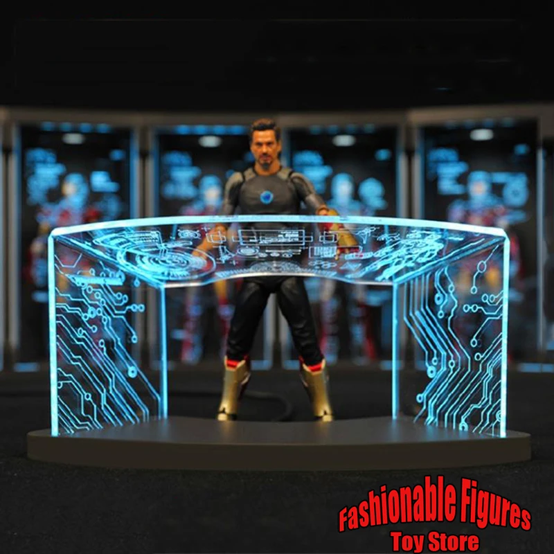 

1/12 Scale Figure Tony Workshop Scene Test Desk Scene Scene Debugging Table Scene Accessory For 6 Inches Action Figure Body