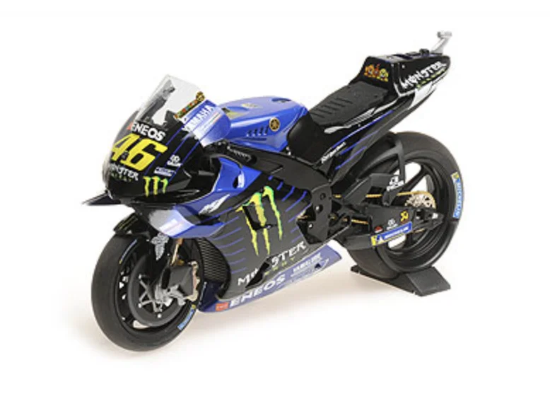 

Мотоцикл MINICHAMPS 1:12 YAMAHA YZR-M1 No46 Rossi, YAMAHA MOTO w/Stand 2020