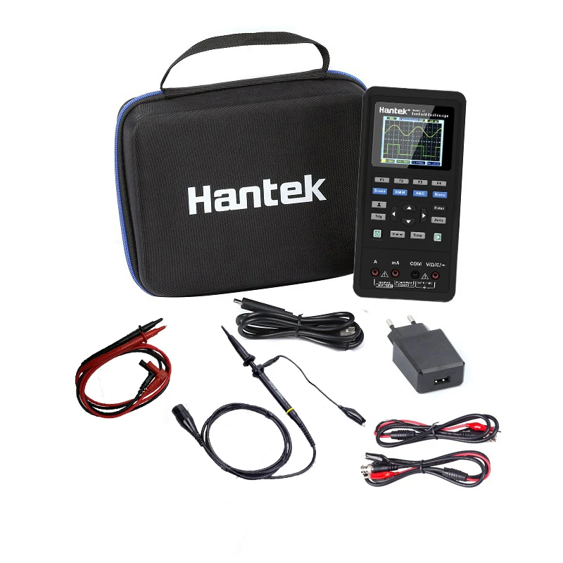 

Hantek2D72 250MSa/s 12 бит 70 МГц Ручной осциллограф 3 в 1 генератор сигналов мультиметр 2-канальный USB осциллограф