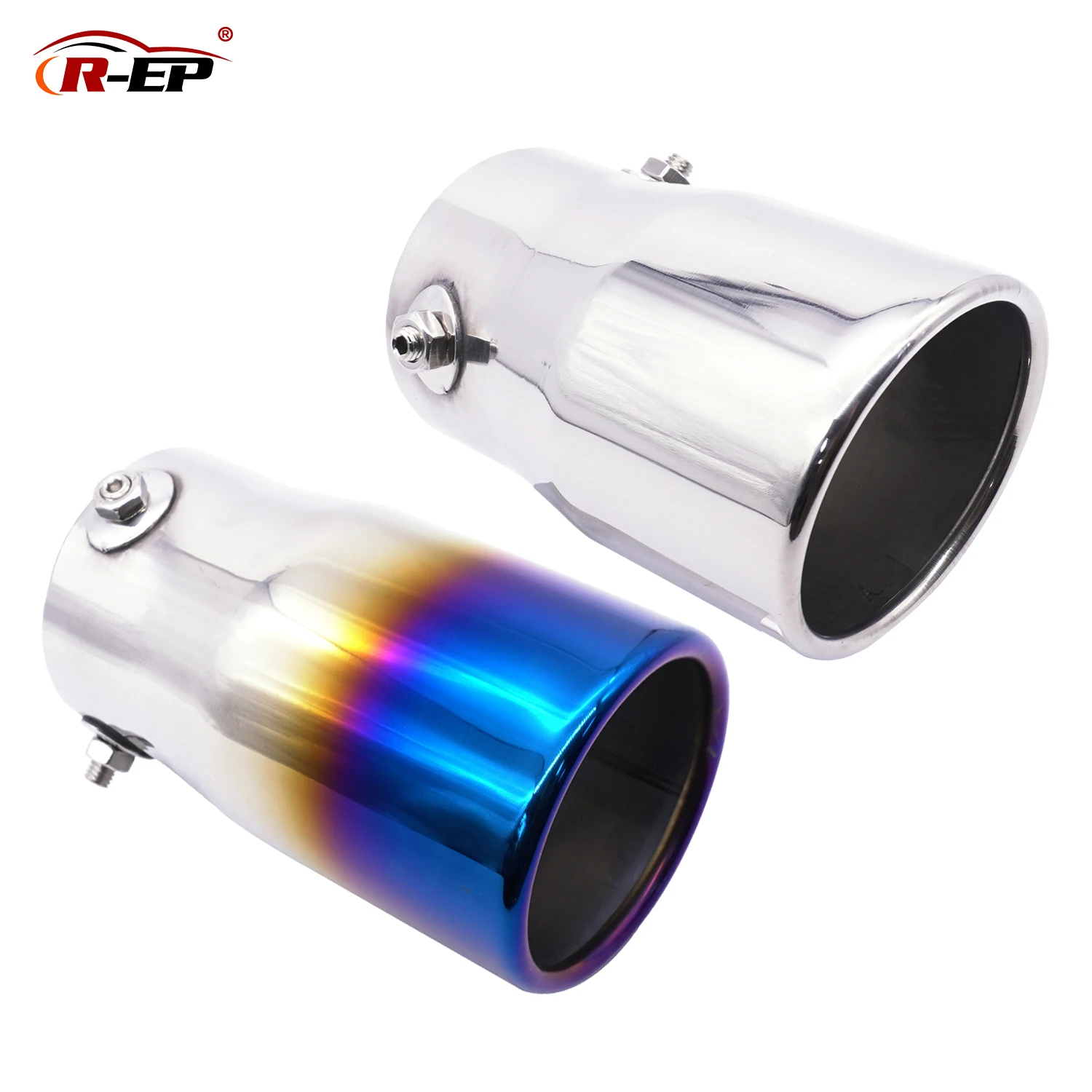 

Универсальный глушитель выхлопной трубы, наконечник глушителя, 76 мм, 3 дюйма, 89 мм, из нержавеющей стали, для тюнинга автомобильной выхлопной...