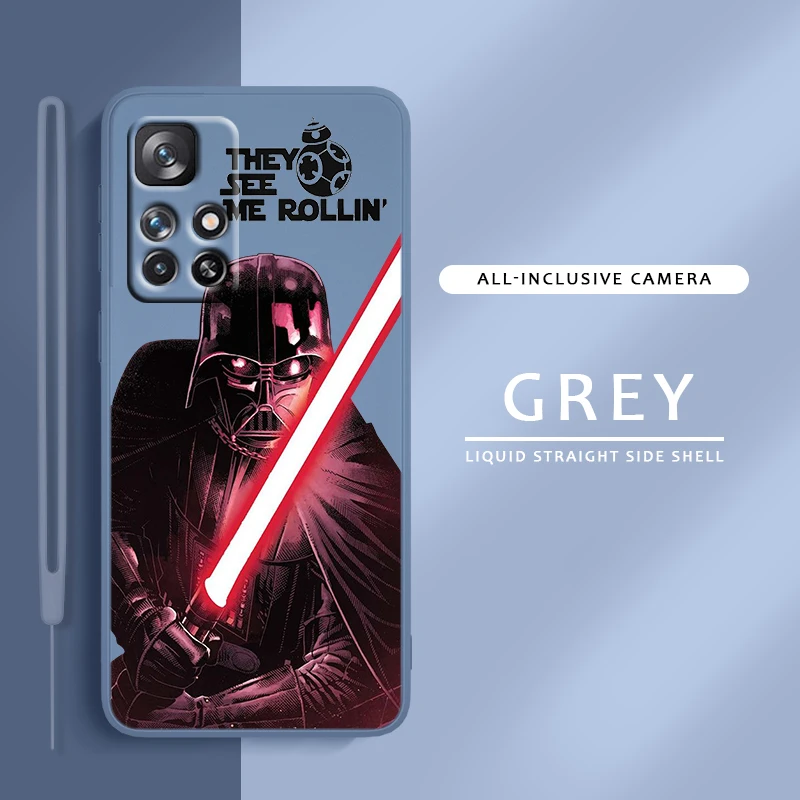 

Cute Disney S-Star Warsrgvr For Redmi K60 K50 K40 K30 K20 10C X 9C T AT A 8A 7A Gaming Pro Plus Liquid Rope Phone Case