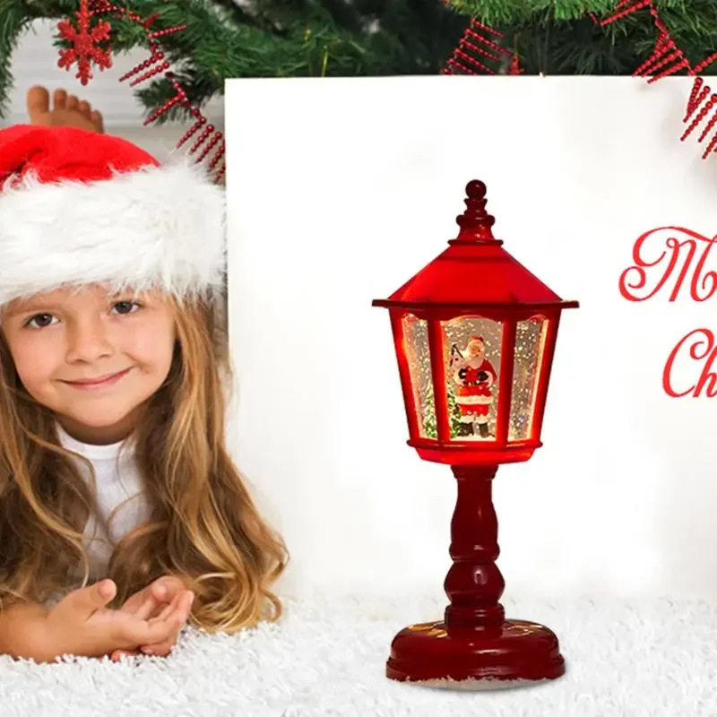 Рождественские свечи в виде снежного шара лампа Креативные украшения Санты