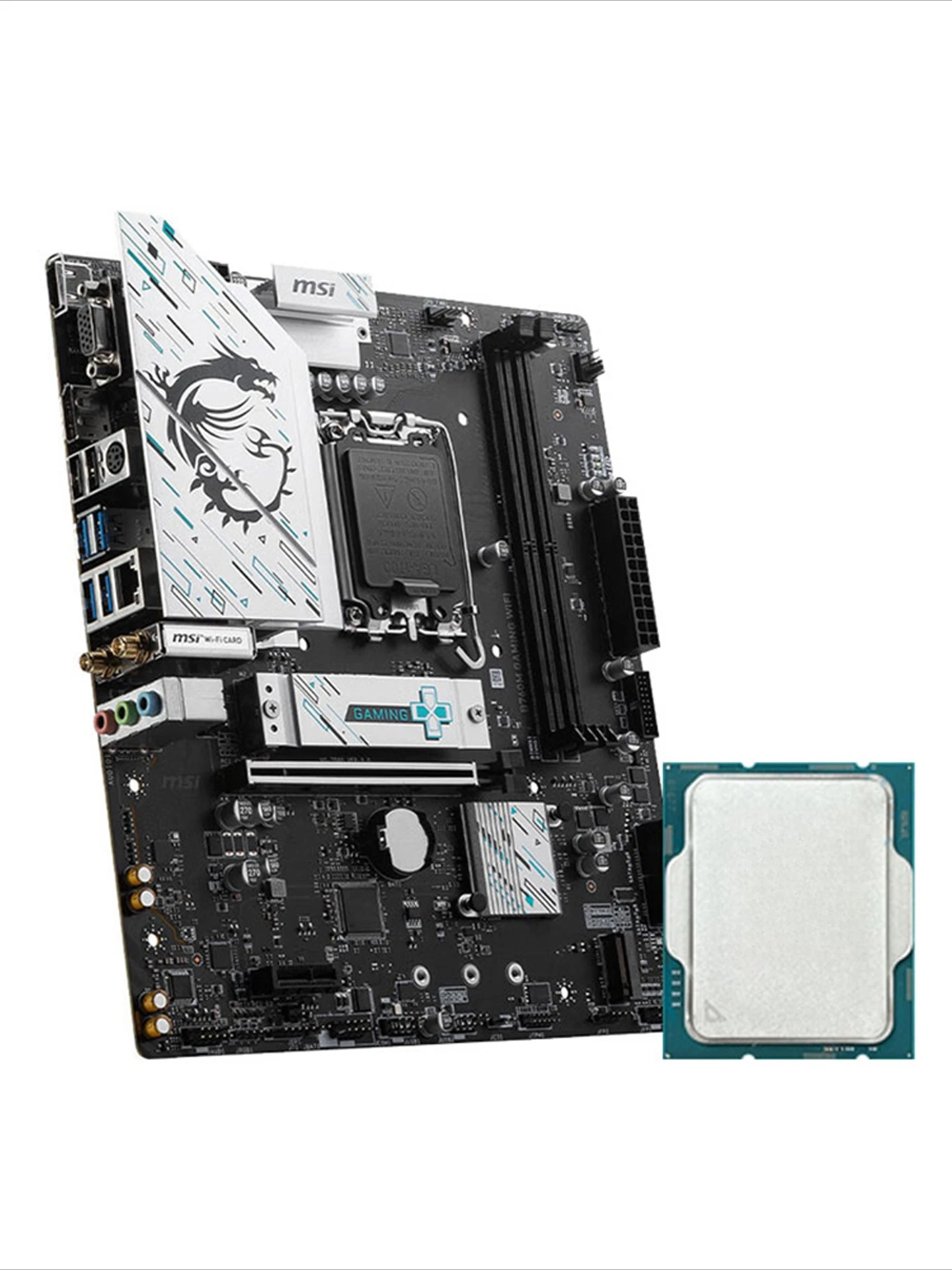 Фото Основная плата B760M GAMING PLUS WIFI D4/D5 с I5 12600KF/14600KF №3