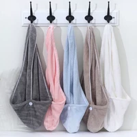 2022 towel women adult bathroom absorbent quick drying bath thicker shower long curly hair cap microfiber wisp dry head hair tow