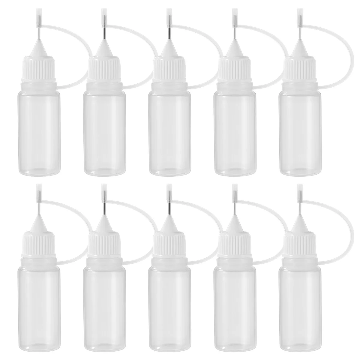

10 Tip Glue Bottle Applicator Precision Tip Applicator Bottle Dropper Bottles for Paper Quilling DIY Craft
