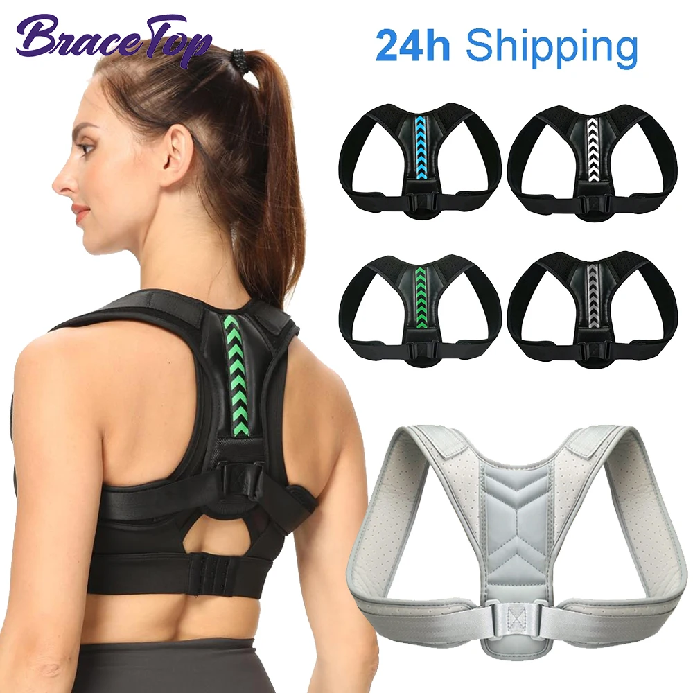 

BraceTop Back Shoulder Posture Corrector Preventing Humpback Protection Spine Pain Relief Correction Belt Women Men Back Support