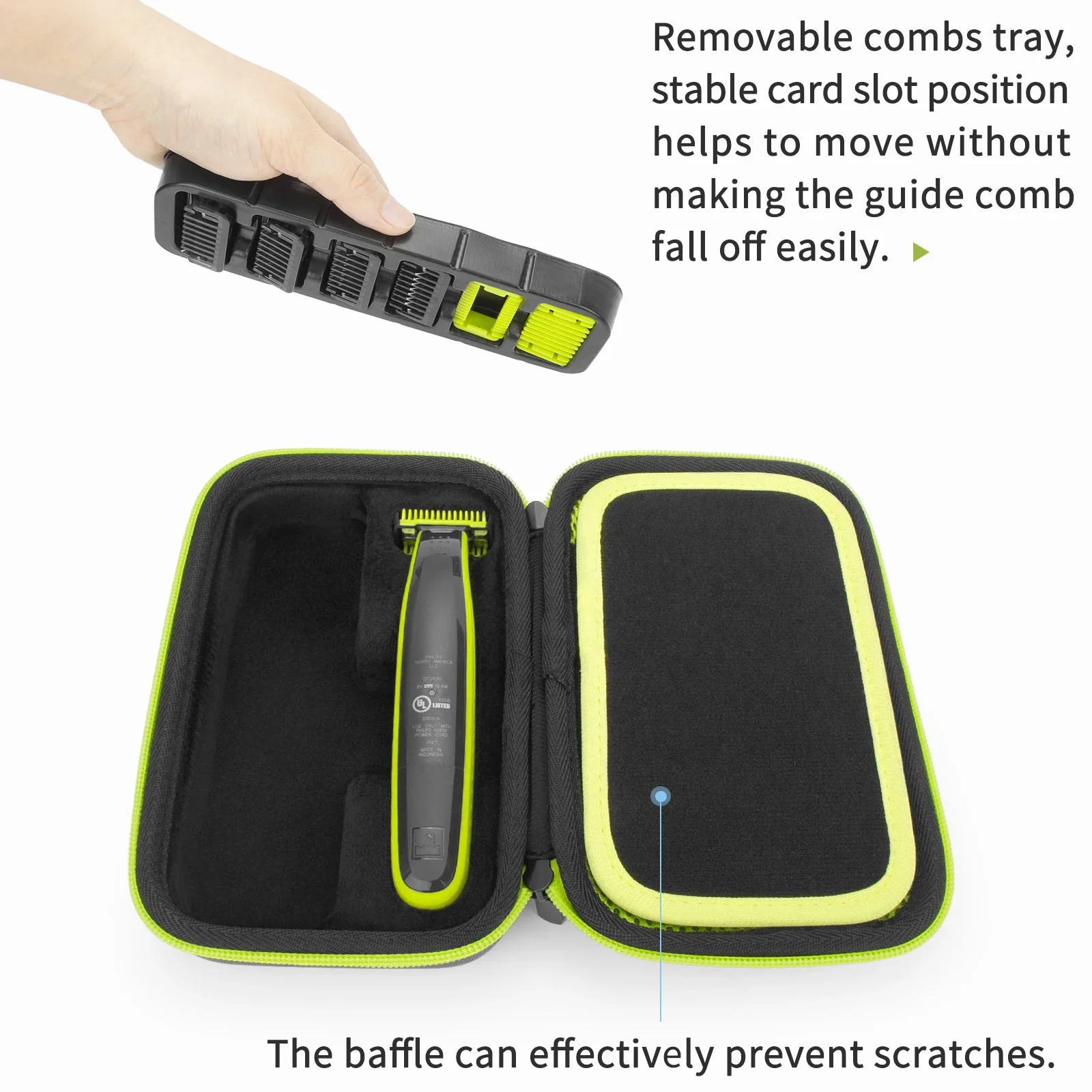 Жесткий чехол Yinke EVA для Philips One Blade QP2520 QP2530 QP2620 QP2630 дорожная защитная