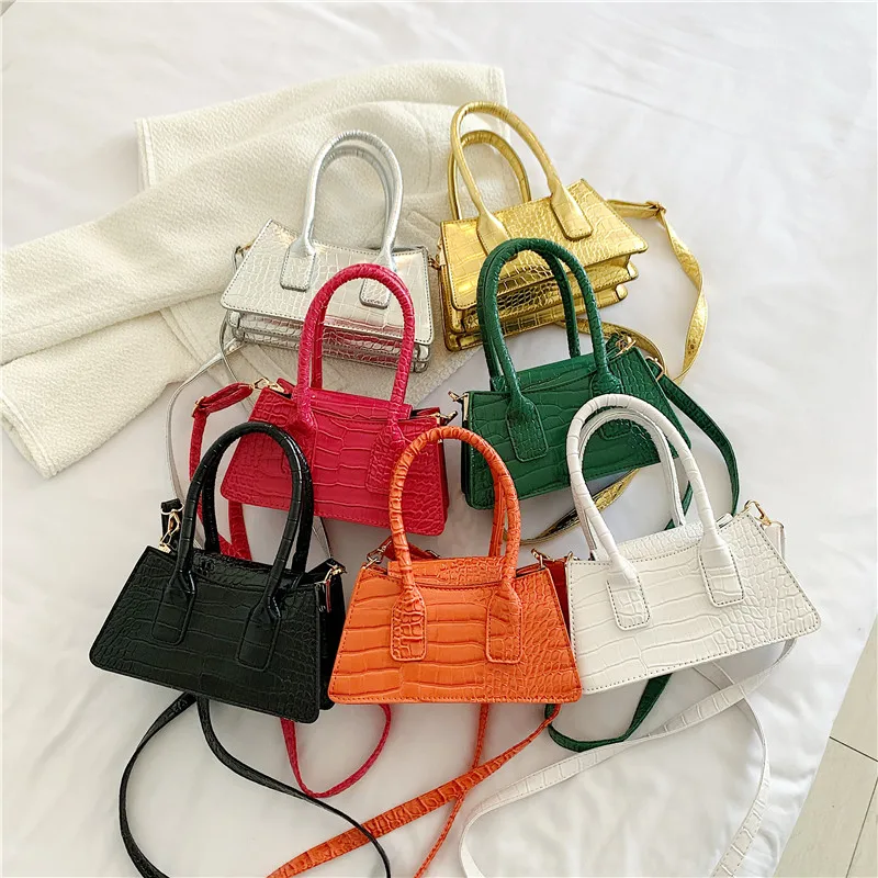 

Women New Mini Small Square Bag Summer Bright Colour PU Leather Handbag Flap Messenger Crossbody Bags for Lady 2022 Female Sac
