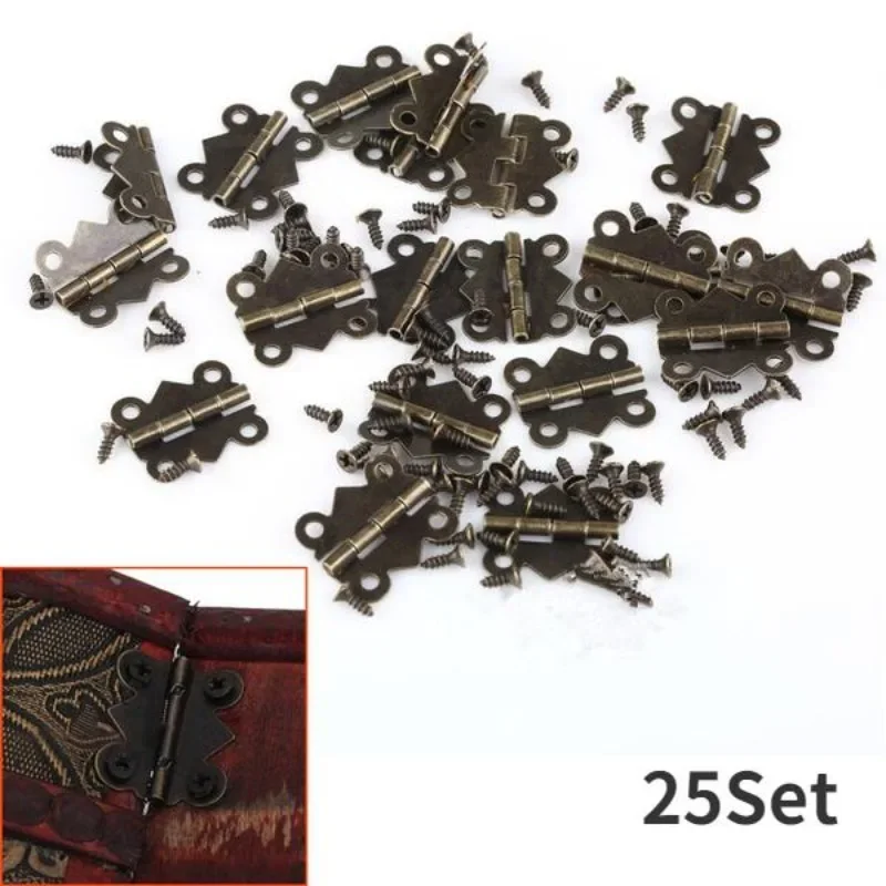 

Дверные петли-бабочки античная бронза 25 шт