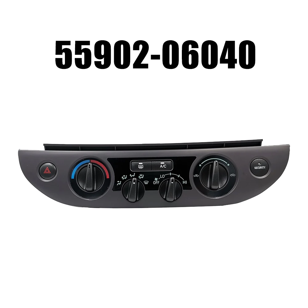 

1x For Toyota-Camry 2003-2006 Air Conditioning Vent Control Switch Assembly #55902-06040 Black Plastic Interior Replacement Part
