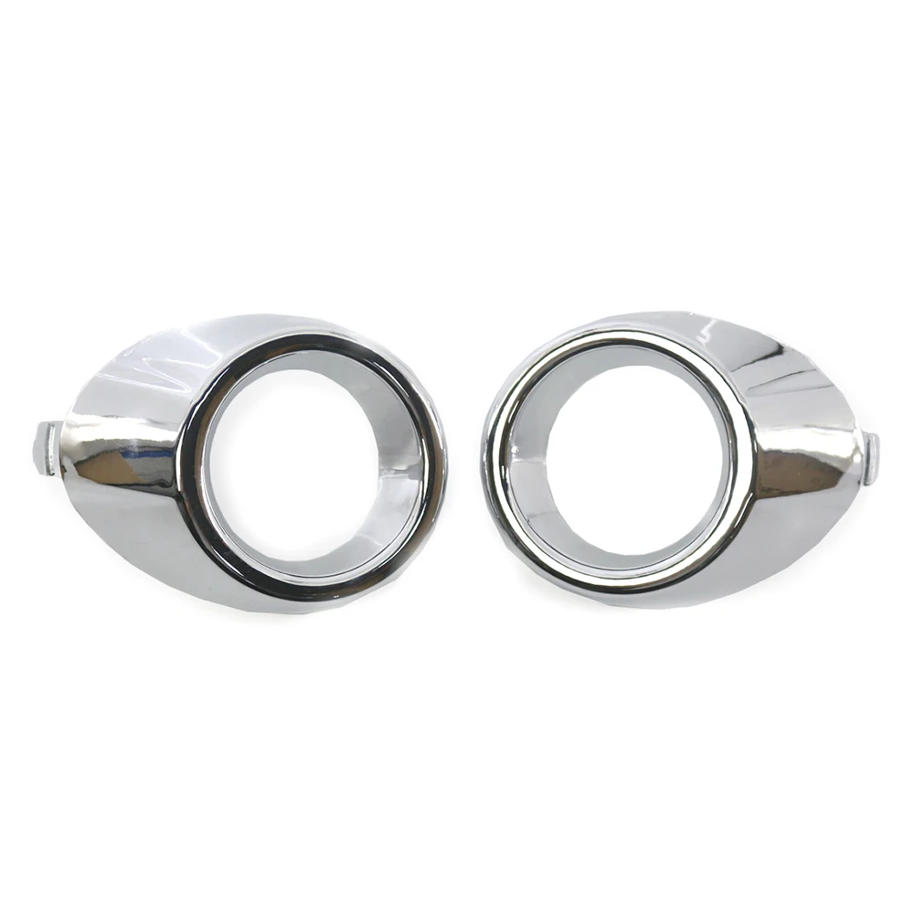 2 шт./пара хромированный передний бампер автомобиля противотуманная фара рамка