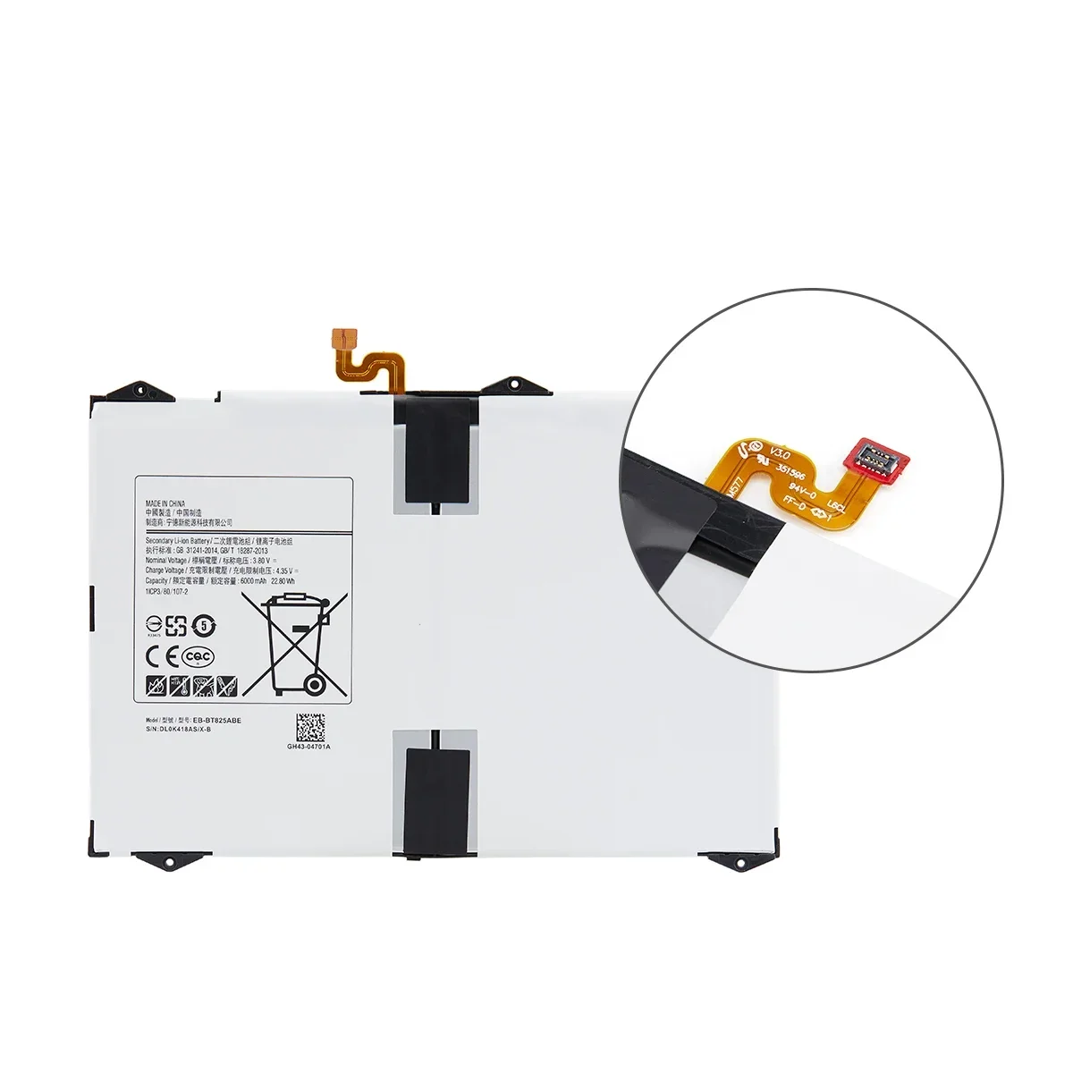 Совершенно новый сменный аккумулятор для планшета EB-BT825ABE 6000 мАч Samsung Galaxy Tab S3 9 7