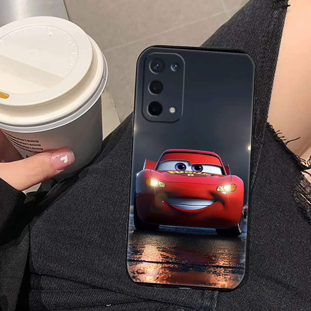 Cartoon Cars Lightning McQueen Cover Phone Case For OPPO RENO 11 11F 10 8 8T 7 7Z 6 6Z 5 4 FIND X3 LITE 4F PRO PLUS Funda