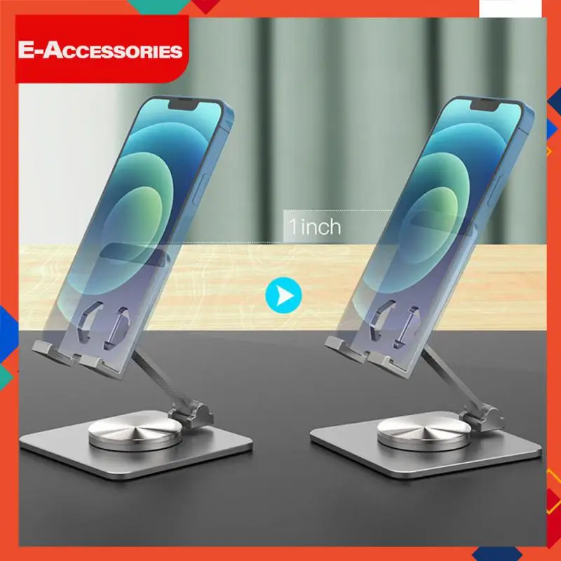

Folding Mobile Phone Holder Adjustment Lazy Phone Stand Heat Dissipation Portable Desktop Phone Stand Rotating Phone Rack Holder