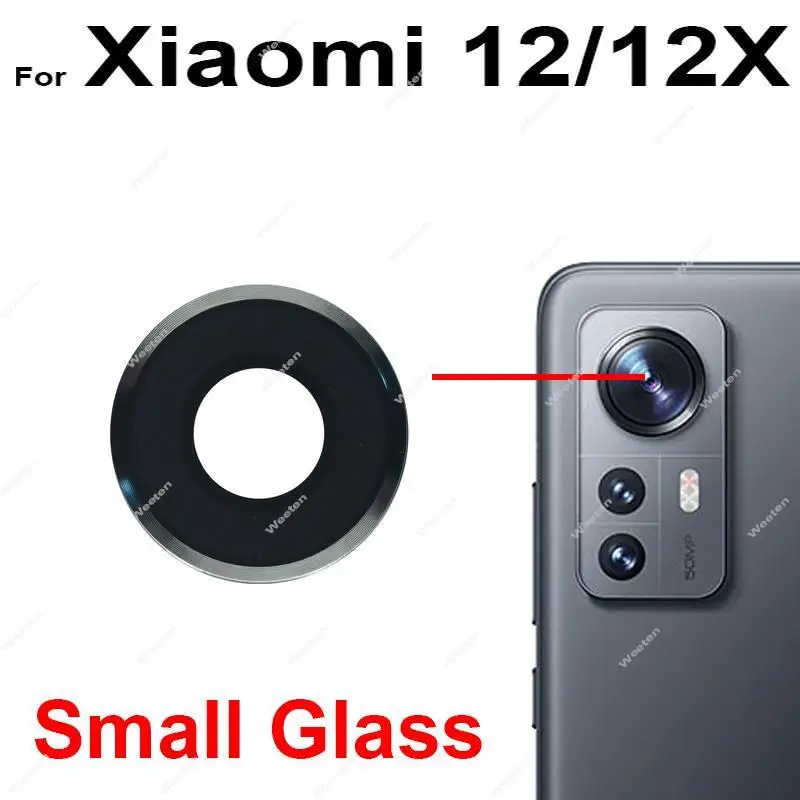 Для Xiaomi 12 12X 12S задняя камера объектив стекло большой маленький стеклянный с