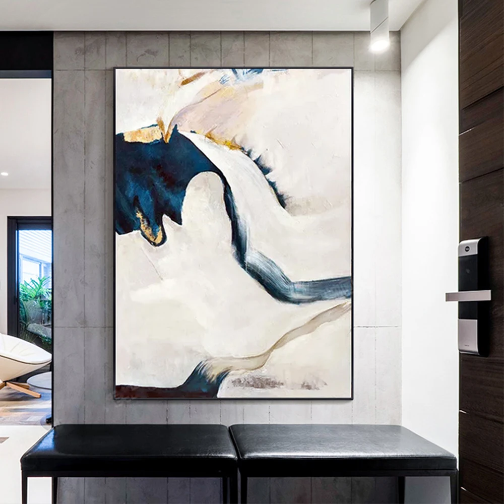 

Modern Canvas Oil Painting Abstract Handmade Home Decor Mural Custom Wall Art Painting For Living Room Aisle Hotel Large Picture