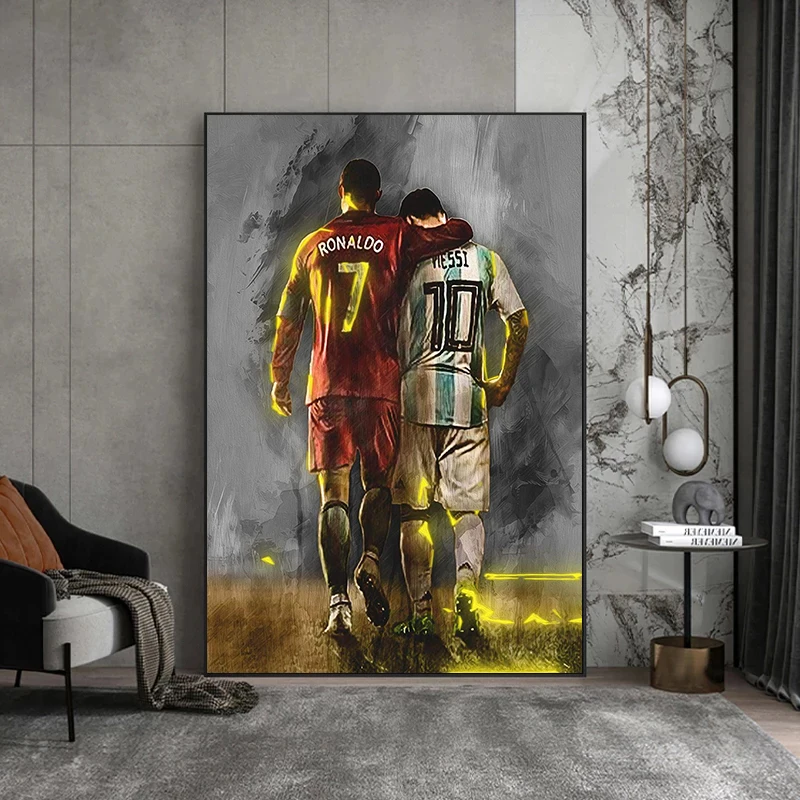 

Moderne Wall Decoration Art Football Star Poster Print Wall Art Canvas Paintings Posters and Prints for Living Room Decor