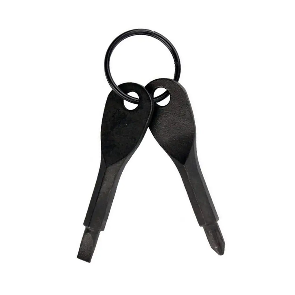 

Portable Phillips Slotted Screwdriver Key Ring keyring Hike Outdoor Multi Mini Pocket Repair Tool Gadget Camping Accessories