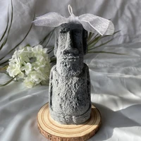 creative art candles easter island moai statue scented candle home decor sculpture luxury decoration candle men birthday gifts